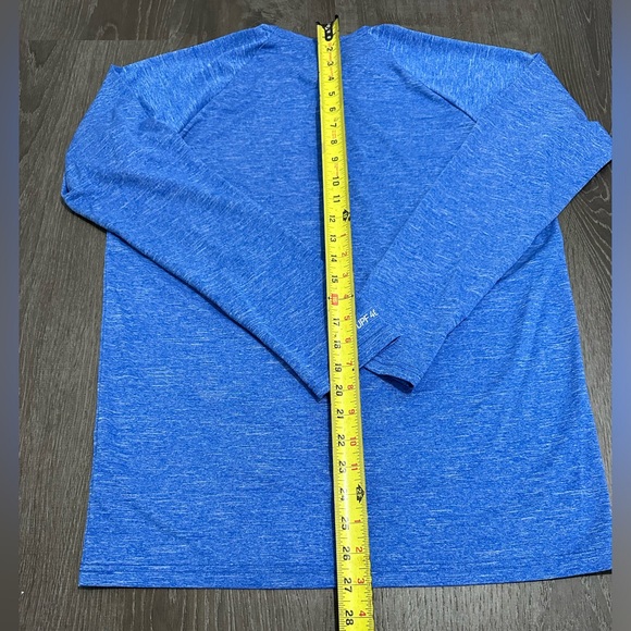 Nike Swim Dri-Fit Men’s Long Sleeve Shirt Heather Royal Blue Size S - Picture 5 of 6